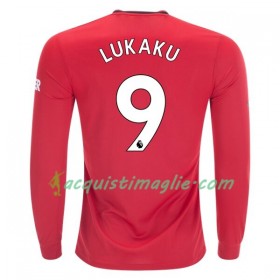 Divisa di Calcio Manchester United Romelu Lukaku 9 Prima 2019/2020 Manica Lunga